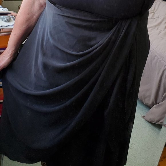 Handwoven Handmade Black 100% Silk Wrap Skirt fits 0-14, XS-XL, NWT, 48"waist - Picture 2 of 7